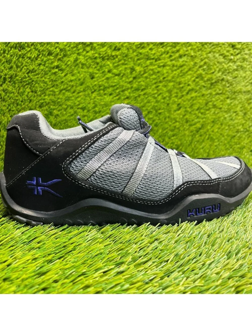 Kuru Chicane Womens Size 9.5 Gray Black Blue Athletic Running Shoes Sneakers